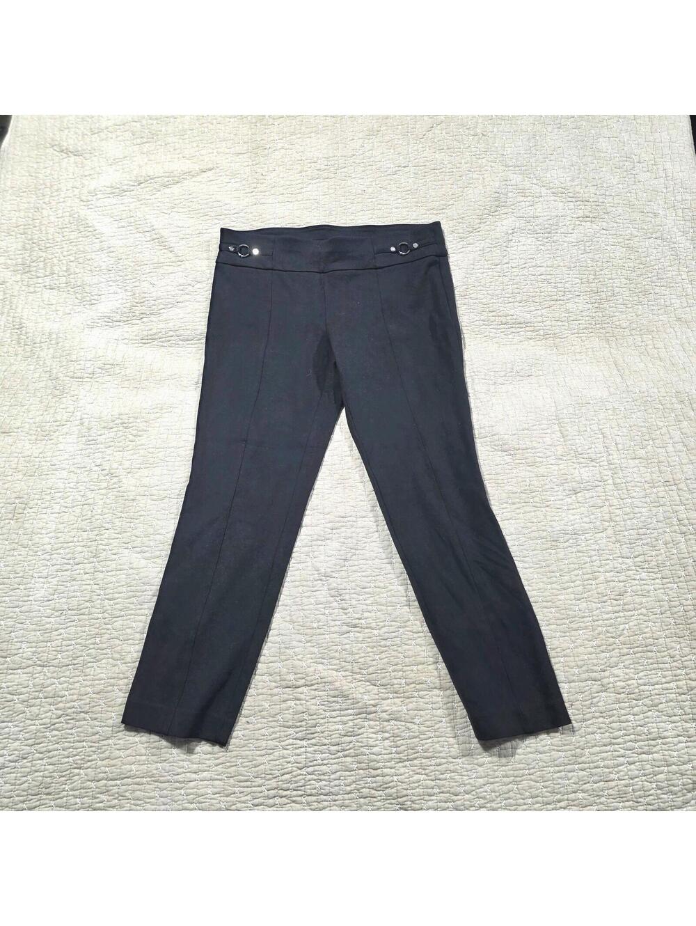 Nine West Black Minimalist Ankle Pants - sz Med